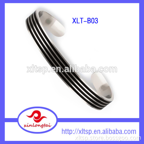 Hot Selling Shiny Rose Gold Half Bangle Bacelet Design